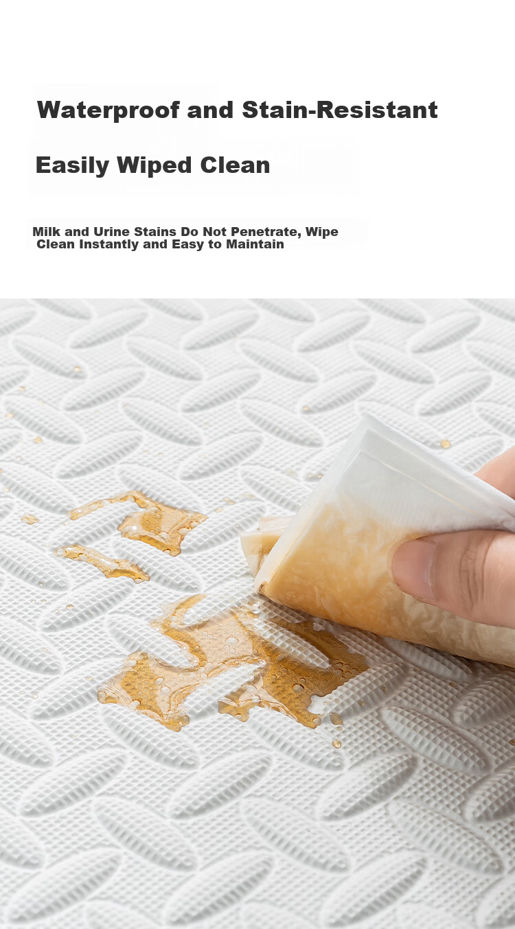 JD Jingzao Little Magic Cube Crawling Mat PE Foam Interlocking Floor Mat Bedroom Living Room Anti-Fall Non-Slip Soundproof 30*30cm*16 Pieces 10