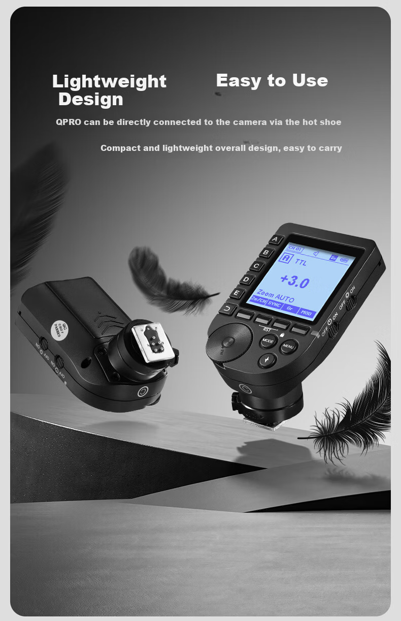 NEEWER QPRO-S Flash Wireless Trigger, QR Receiver, Hot Shoe Trigger, High-Speed Synchronous TTL/S1S2 Compatible with Sony Cameras 11