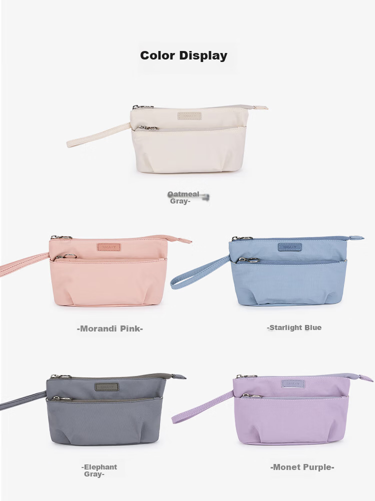 Kala Sheep Travel Essential Makeup Bag Portable Storage Bag Women Large Capacity Toiletry Bag Multi-Compartment Organizer Elephant Gray 1L 4
