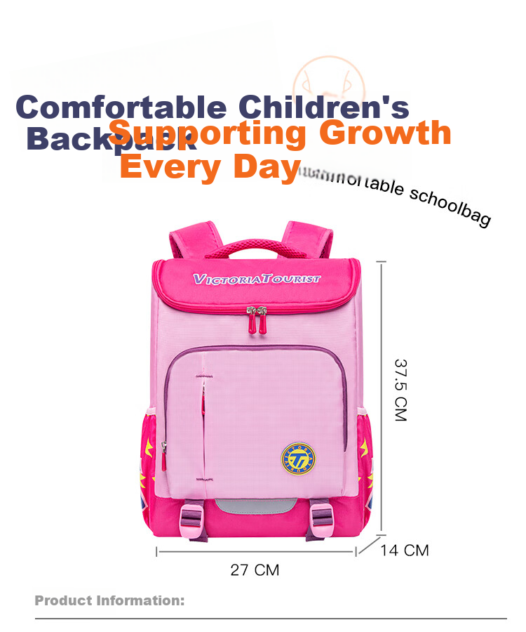 VICTORIATOURIST Lightweight Middle School Girls Backpack High Capacity Stylish 3-6 Grade Student School Bag 5