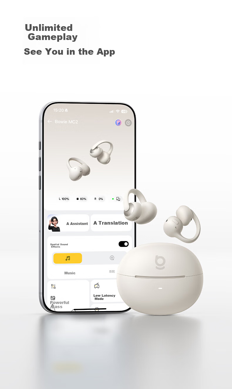 BASEUS [New Product | Exclusive First Release] MC2 Comfortable Ear Clip Bluetooth Headphones, Open-Style Non-In AI Translation Call Noise Reduction Sports Long Battery Life 2026 Latest Model 31