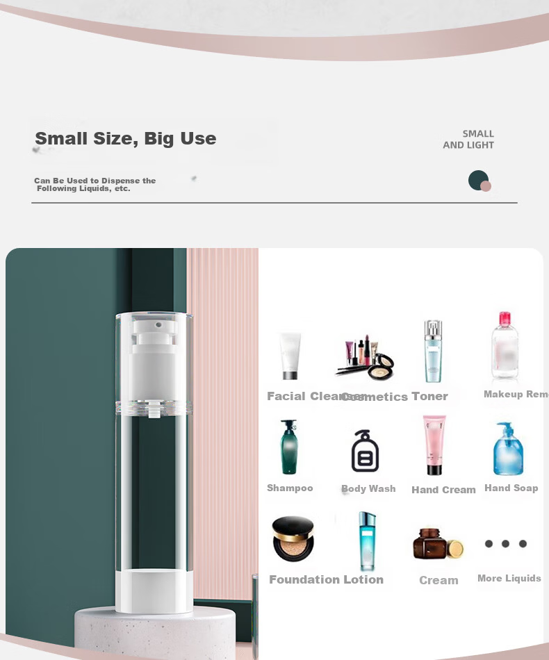 Yu Shang Jia Ren Luxury Hotel Travel Size Square Press Pump Bottles for Shampoo, Shower Gel, and Hand Soap Foam Dispenser 2