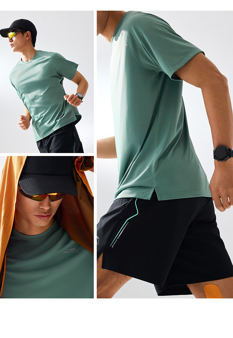 Anta Quick-Dry Master C5 Zero Pressure T Men's Summer New Breathable Sports Short Sleeve T-Shirt Running Shirt 17