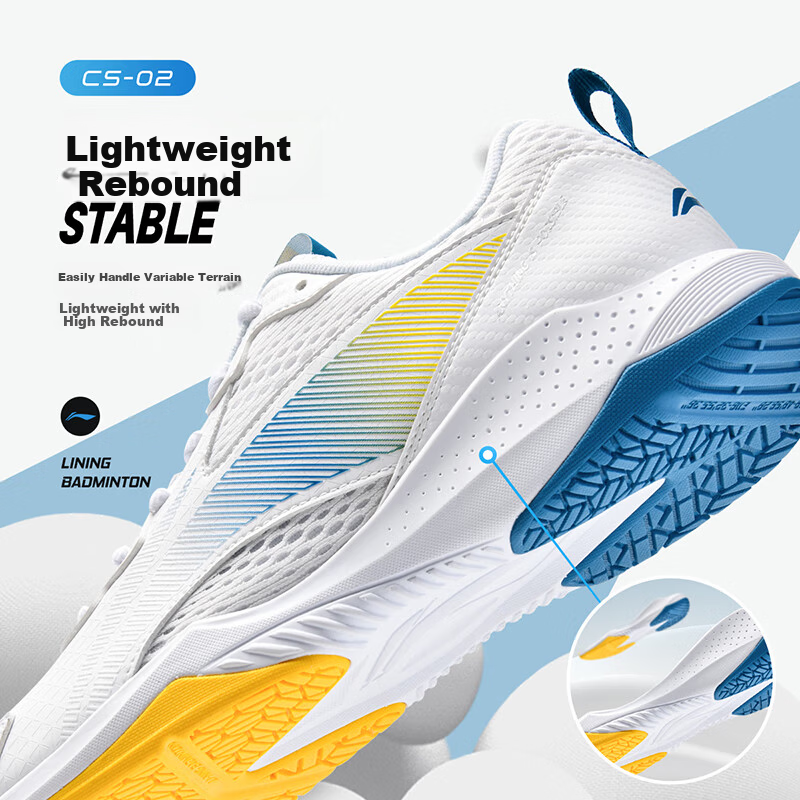 LI-NING Badminton Shoes Tanjun Cloud Unisex Non-Slip Wear-Resistant Shock Absorption Ultra-Light Breathable Competition Training Sports Shoes