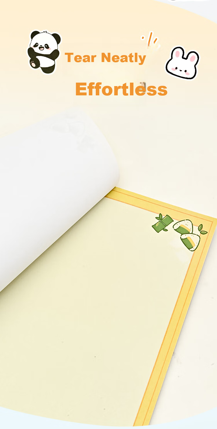 NVV A4 Student Letter Paper Colored Card Communication Paper Printed Letterhead Manuscript Draft Practice Notebook Handwritten Letter Paper Lined 50 Sheets/Pack XZ-05 7