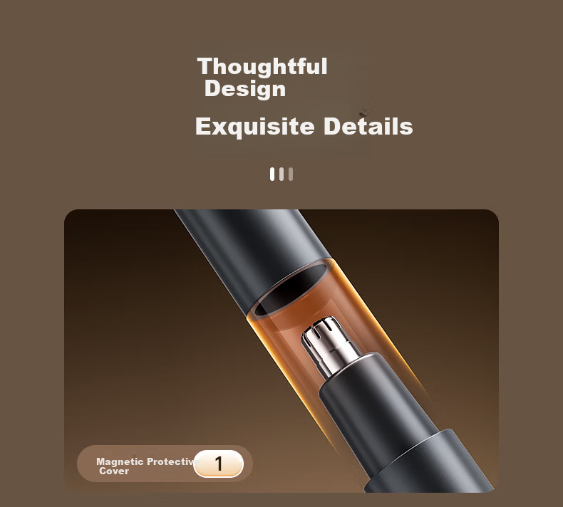 CHIGO Electric Nose Hair Trimmer for Men Portable Nose Hair Cutter Nose Hair Removal Tool Nose Hair Groomer Nose Pore Cleaner 02 13