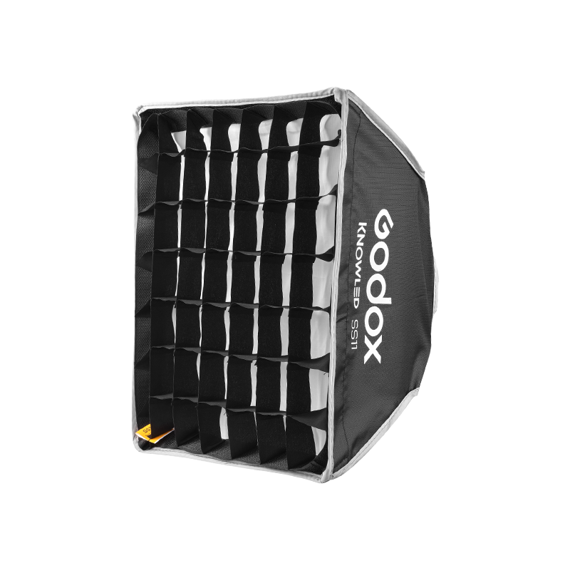 Godox MS60R/Bi Dual-Color Temperature Fill Light, RGB Full-Color Continuous Light, Spotlight, Outdoor Night Scene Atmosphere Light, Lens Spotlight Accessory SS11 [Square Softbox]