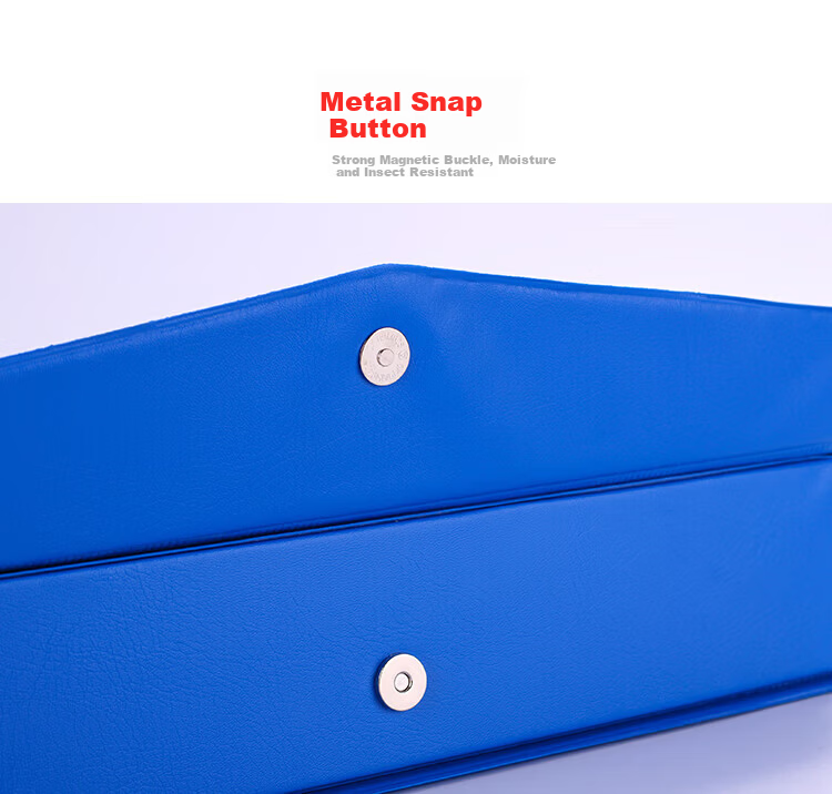COMIX 68mm Durable Magnetic PVC Thickened File Box Document Box A4 Storage Box Office Stationery Blue EA1014 7