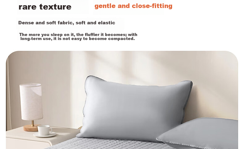 Belleace Mercury Home Textile A-Class Washable Soybean Filled Soft Antibacterial Brushed Fitted Mattress Protector Pad 13