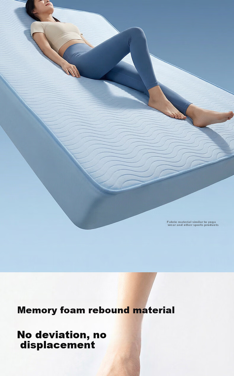 MLILY Fitted Sheet Baby-Friendly A-Class Ice Silk Cooling Full Coverage Mattress Protector 1.5m x 2m 11