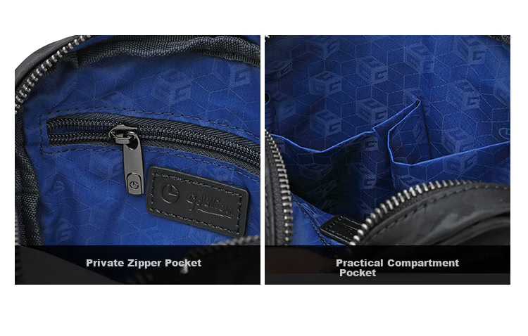 Goldlion Vertical Shoulder Bag Small Crossbody Bag Large Capacity Lightweight Durable Fabric Men's Bag New Year Gift 8