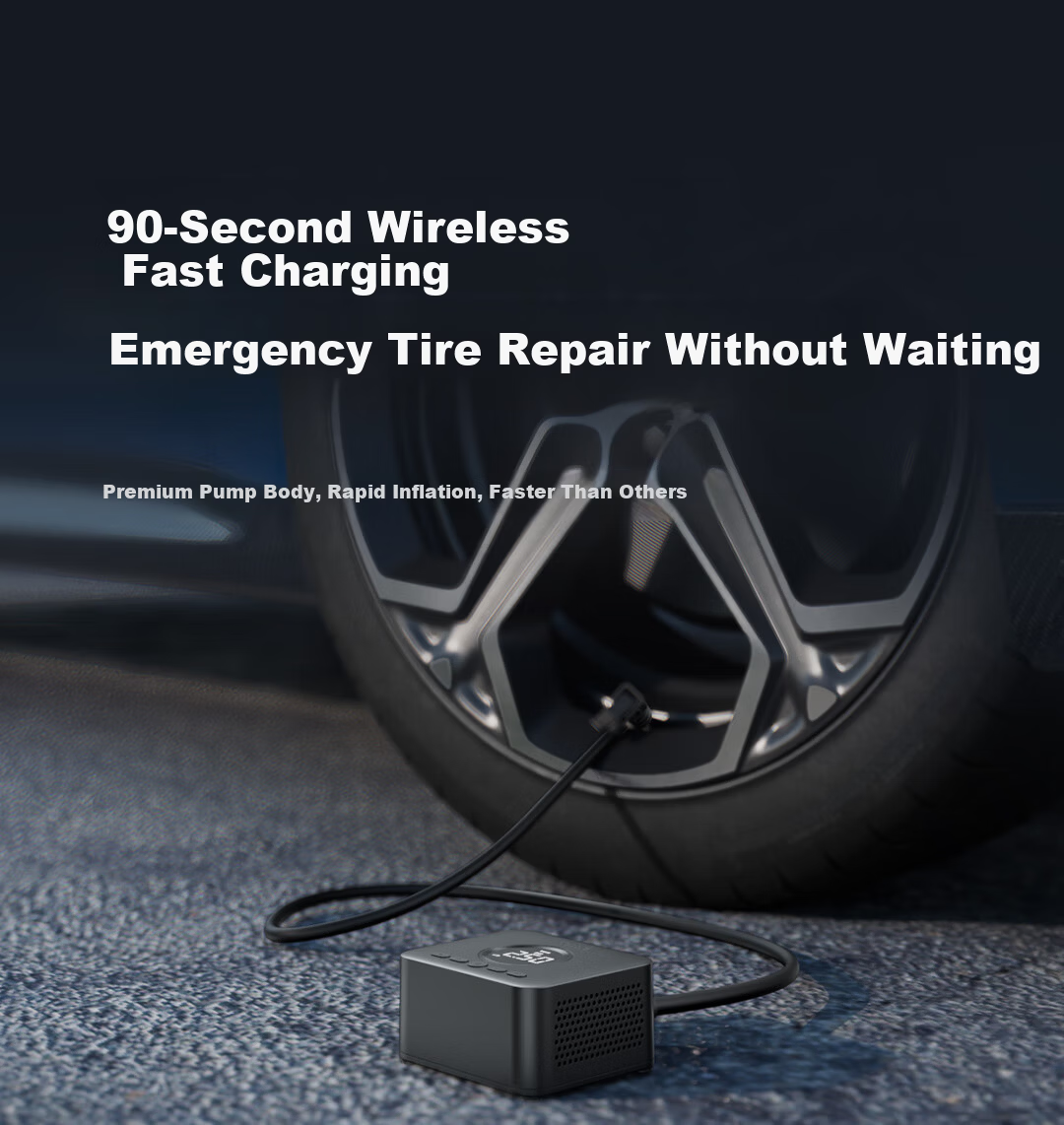70MAI Wireless Air Pump 2 Car Portable Inflator Tire Pump for Bicycle Electric Vehicle Basketball 5