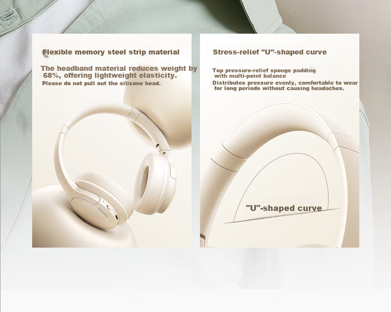 Baseus BH1 Air Retro Headphones, Over-Ear Wireless Bluetooth V6.0, High-Definition Sound Quality, Fashionable Digital Styling, Metal Millennium Y2k, Internet Celebrity Atmosphere 8