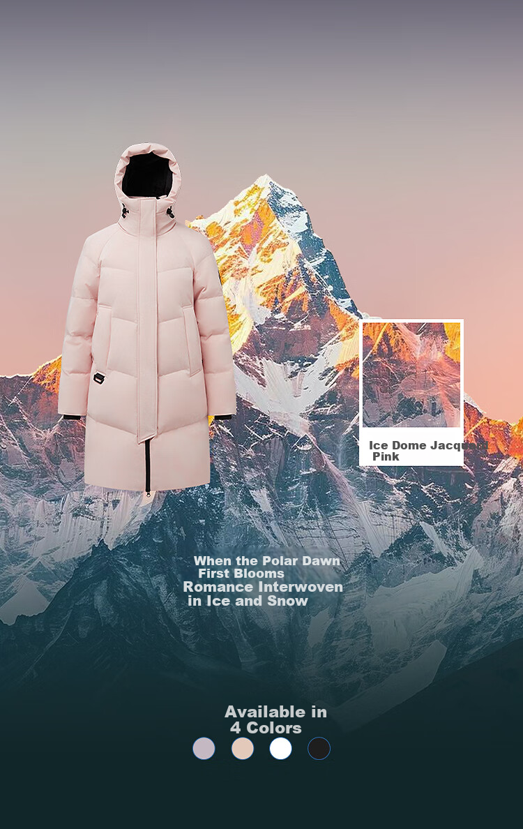 BOSIDENG Off-Season Extreme Cold Women's Thickened Hooded Mid-Length Warm Down Jacket Mall Edition 5