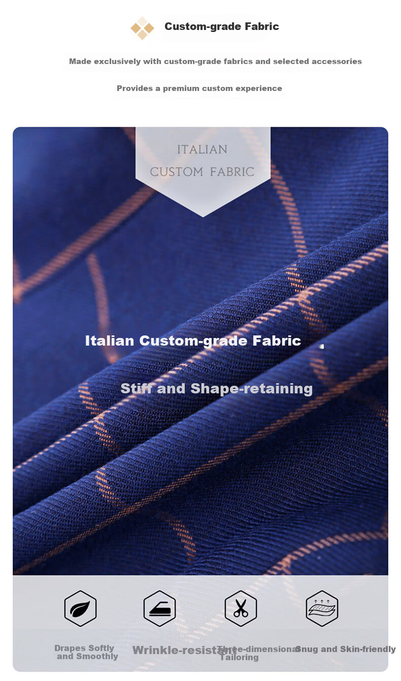 Romon Children's Suit Vest Set Boys Host Formal British Style Flower Boy Piano Performance Navy Plaid 130 8