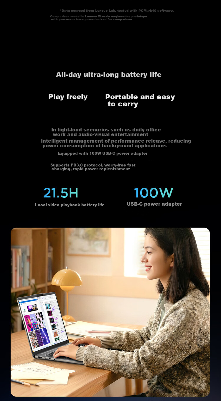Lenovo Xiaoxin Pro16 Ultra Laptop AI Enhanced Core i3 3rd Gen Ultra7-356H 32GB 1TB 2.8K 120Hz OLED National Subsidy 12