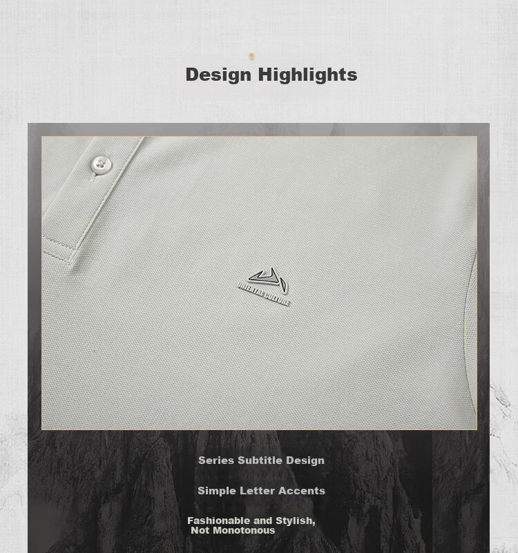 HLA Heilan Home Men's Short Sleeve Polo Shirt 26 Mountain Series Cool and Breathable Summer Short Sleeve 2