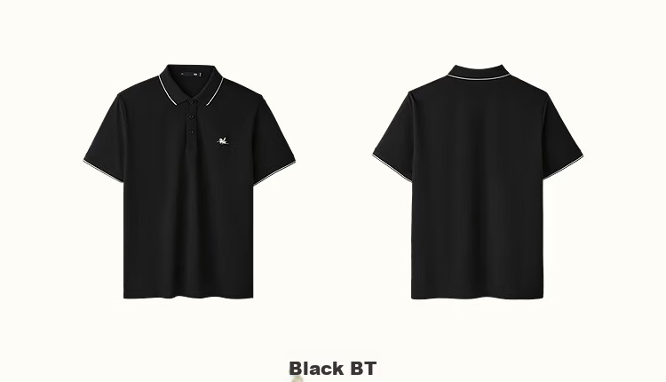HLA Heilan Home Men's Short Sleeve Polo Shirt 2026 New Arrival Ma Dao Fa Cai Collar Cool Breathable Summer Short Sleeve 11