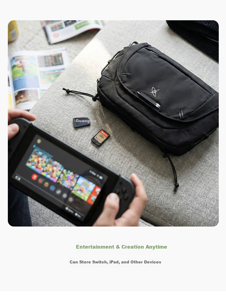 GYXX Star Trail 2 Crossbody Bag Unisex Shoulder Functional Chest Bag Casual Commuter Portable Tablet Messenger Backpack 16