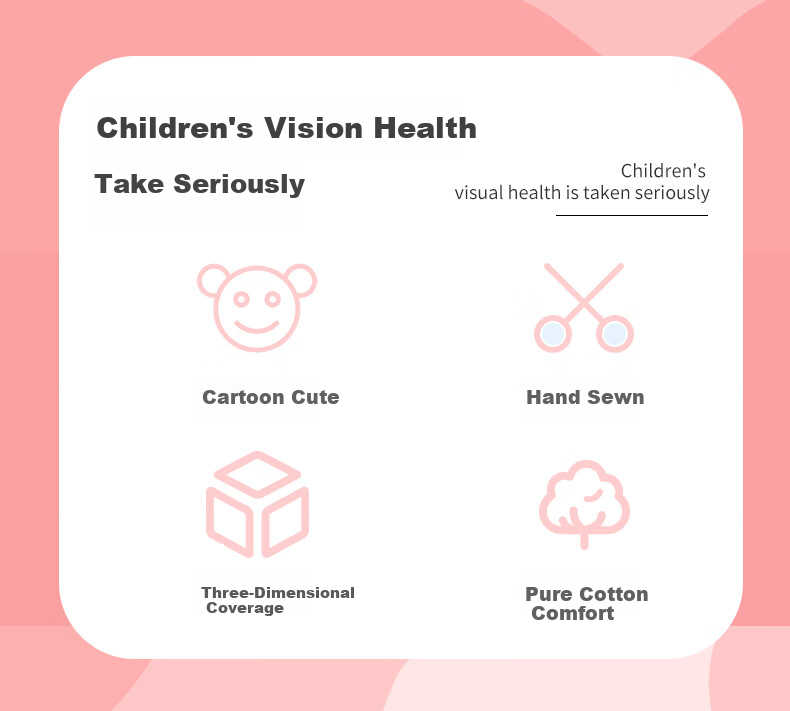 SooGree Myopia And Amblyopia 3D Light-Blocking One-Eye Mask Cartoon Full Coverage Eye Patch for Children's Glasses And Strabismus Training 2