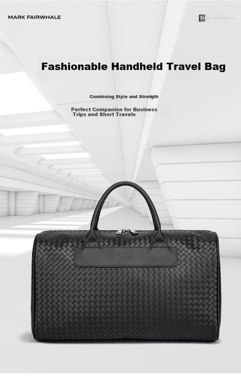 MARK FAIRWHALE Woven Durable Casual Handheld Gym Luggage Bag Simple High-Quality Large Travel Bag 1