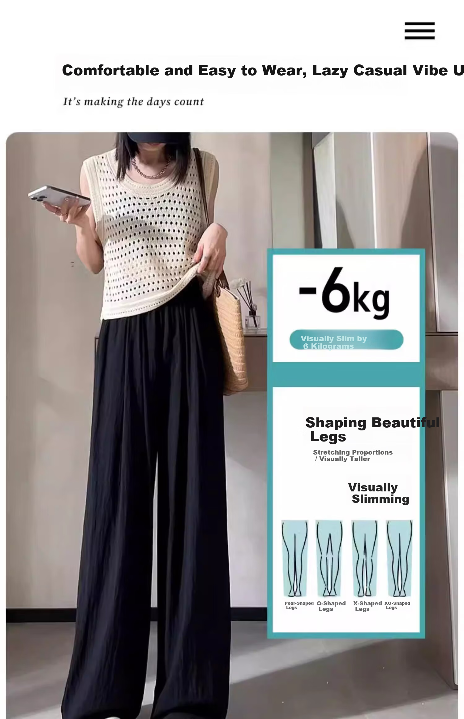 Xiang Yi Lover [JD Direct Purchase] Yamamoto Wide-Leg Pants Women Summer Ice Silk Thin Casual Slim Straight Pants 4