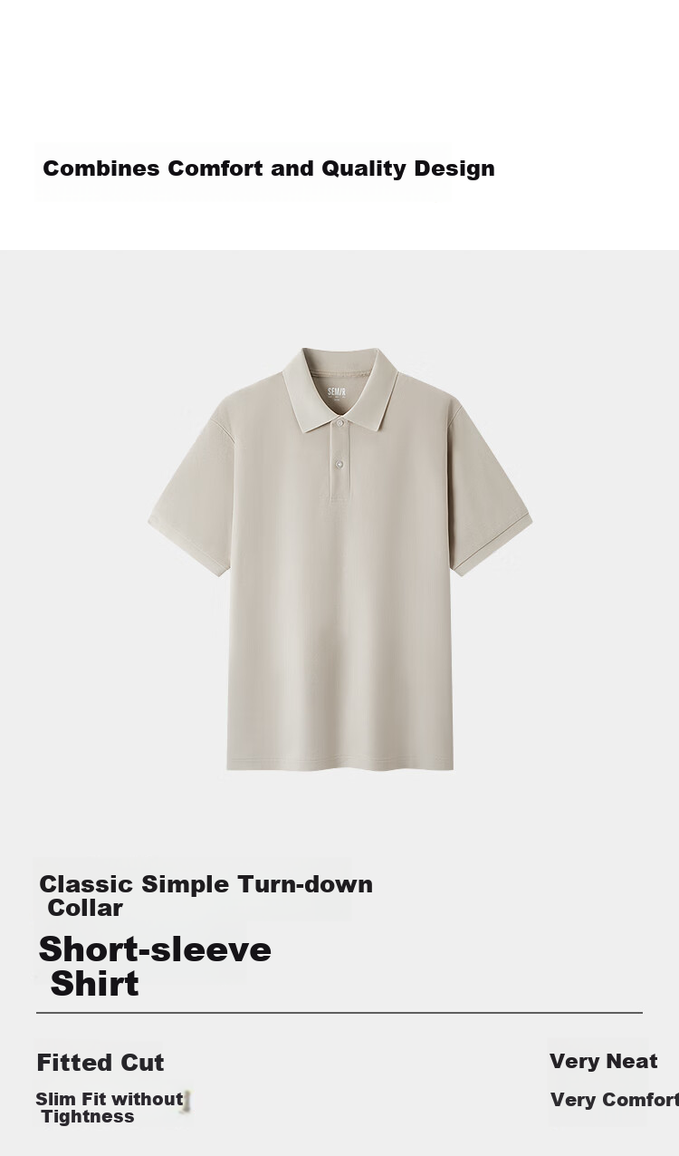 Semir Men's Polo Shirt Moisture-Wicking Quick-Dry Cooling T-Shirt Commuter Short Sleeve Summer 109326115101 14