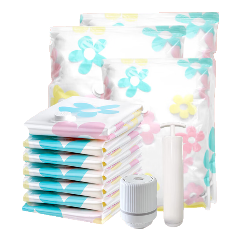 DR.STORAGE Vacuum Storage Bags for Bedding And Clothes, Travel Organizer Bags, Large Size with Hand Pump And Electric Pump