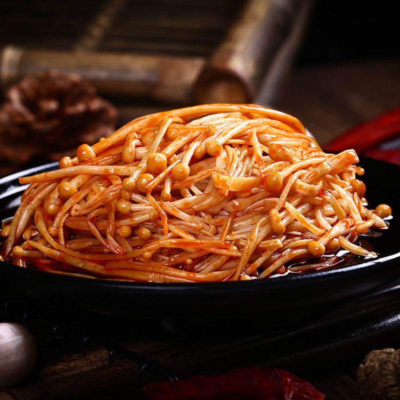 金大州金针菇独立小包装1000g香辣味 麻辣休闲零食办公室下饭零食