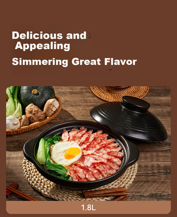 JD Jingzao Clay Pot Gas Stove Special Stew Soup Casserole Pot for Home Cooking 3