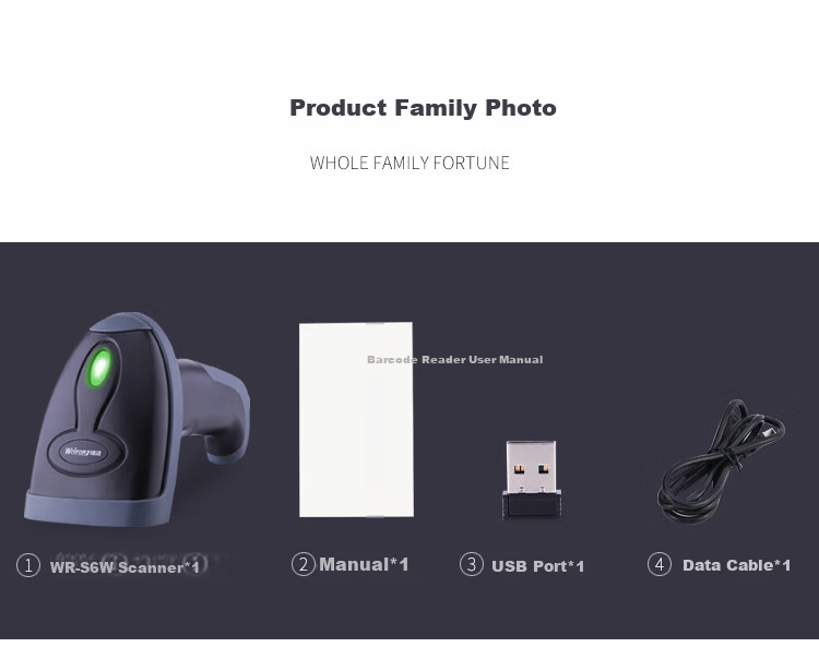 Weirong S03W Wireless 1D Laser Barcode Scanner Gun for Express Delivery Inventory Warehouse Stocktaking Product Barcode 11
