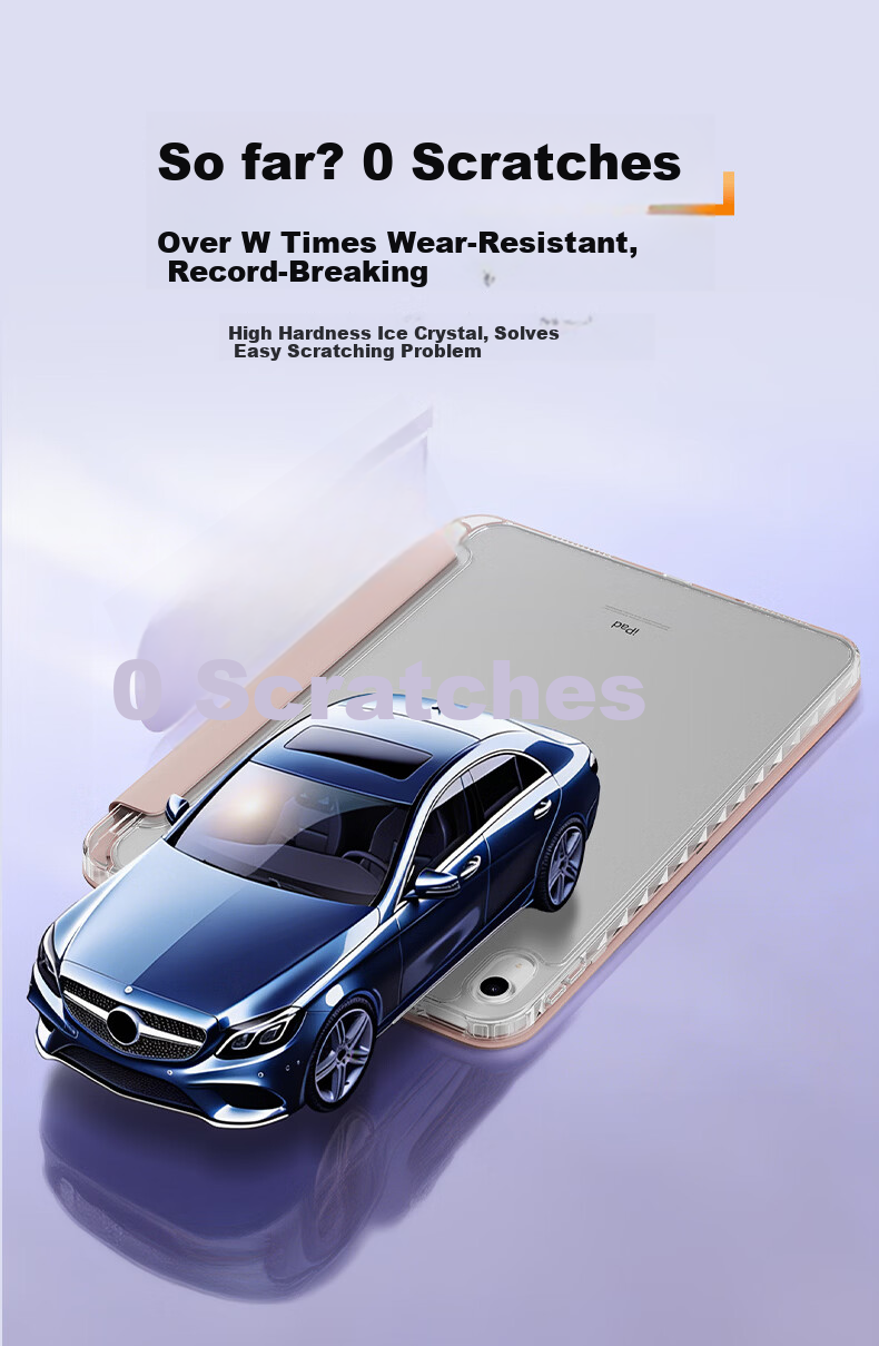 Suoying Smart Y-Fold iPad Air 8/7/6 Case 2026/25/24 Models 11/10.9 Inch M4/3 Protective Cover Acrylic Silicone Anti-Bend Pen Slot for Apple Tablet 7