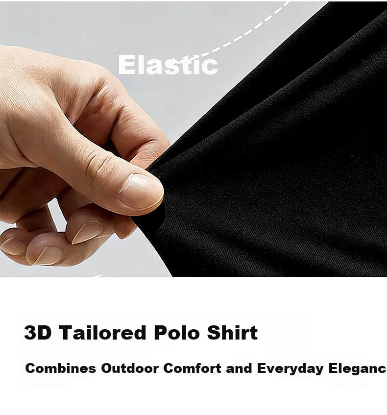 CABBEEN 205g Sweat-Absorbing Honeycomb Texture Short Sleeve Polo Shirt Men Quality Commuter 2026 Spring Breathable Short Sleeve T-Shirt 8