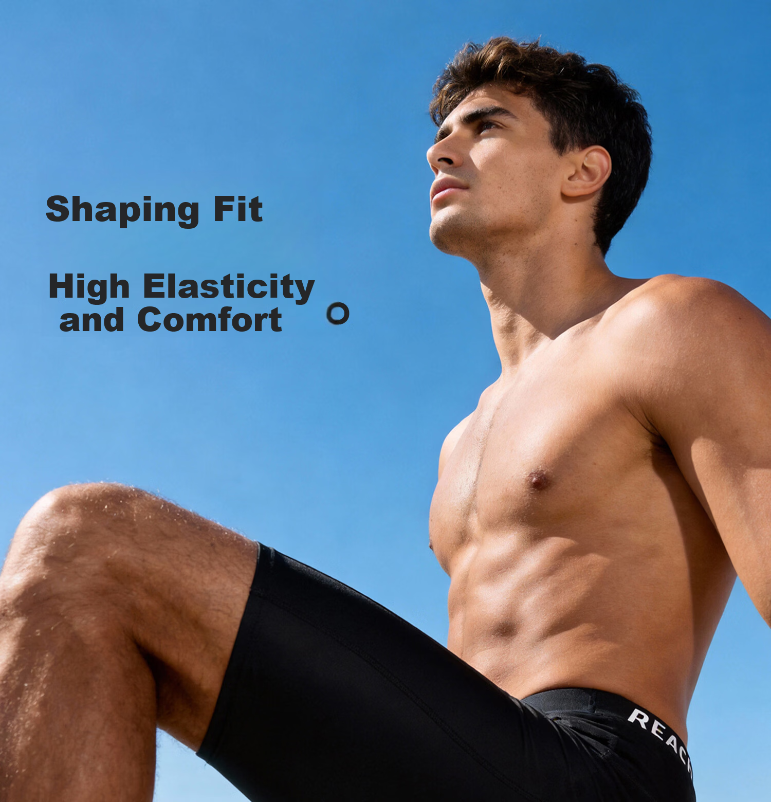 MIZUNO Men's Swimming Trunks, Knee-Length, Quick-Drying, Breathable, Anti-Embarrassment, Professional Training, Large Size Swimwear, Long Pants BC106 Black L 13