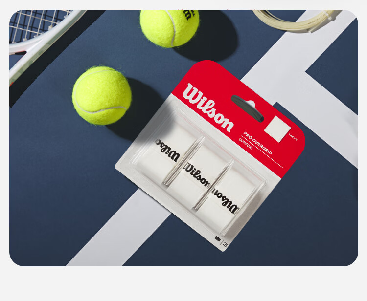 Wilson Tennis Racket Sweat-Absorbing Grip Tape, PRO SOFT OVERGRIP WRZ4040BK 4