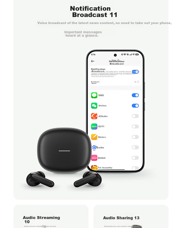 MI REDMI Buds 8 True Wireless Bluetooth Earphones Active Noise Cancelling for Android and Apple Phones - Jade Green 19