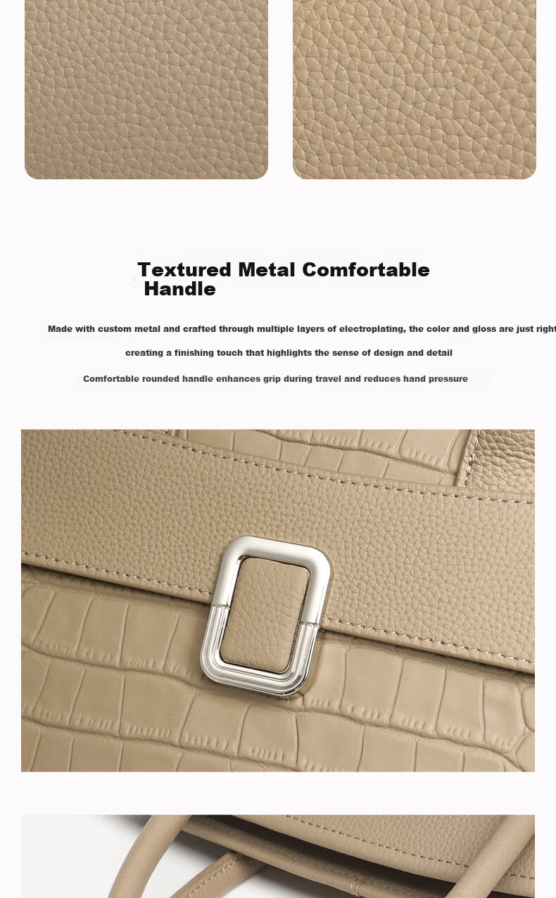 Zhur Women's Bag 2026 New Cowhide Handbag Fashion Large Capacity Ladies Bag 520 Gift for Wife 6