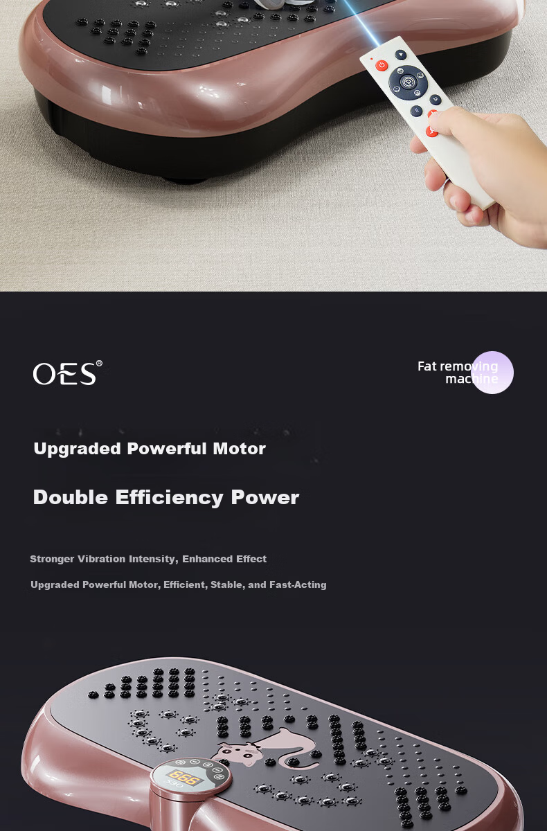 OES Fat Shaking Machine Full Body Vibration Rhythm Slimming Lazy Fitness Equipment for Abdomen and Belly 9