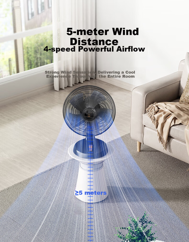 Diamond Brand Electric Fan Home Desktop Fan Dormitory Bedroom Table Fan Living Room Office Table Fan Energy Saving Oscillating Fan FT-35-1 7