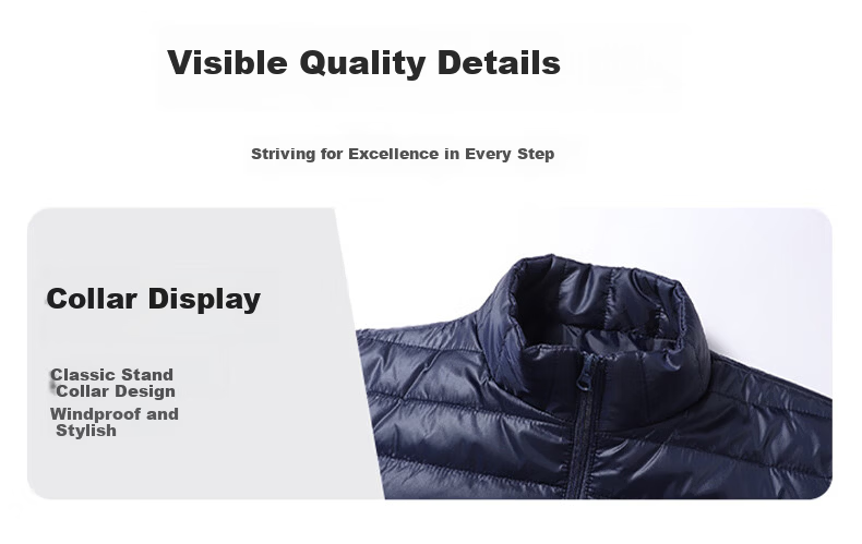 Miiow Men's Cotton Jacket Autumn Winter Stand Collar Lightweight Warm Outdoor Sports Casual Loose Fit Black 2XL 6