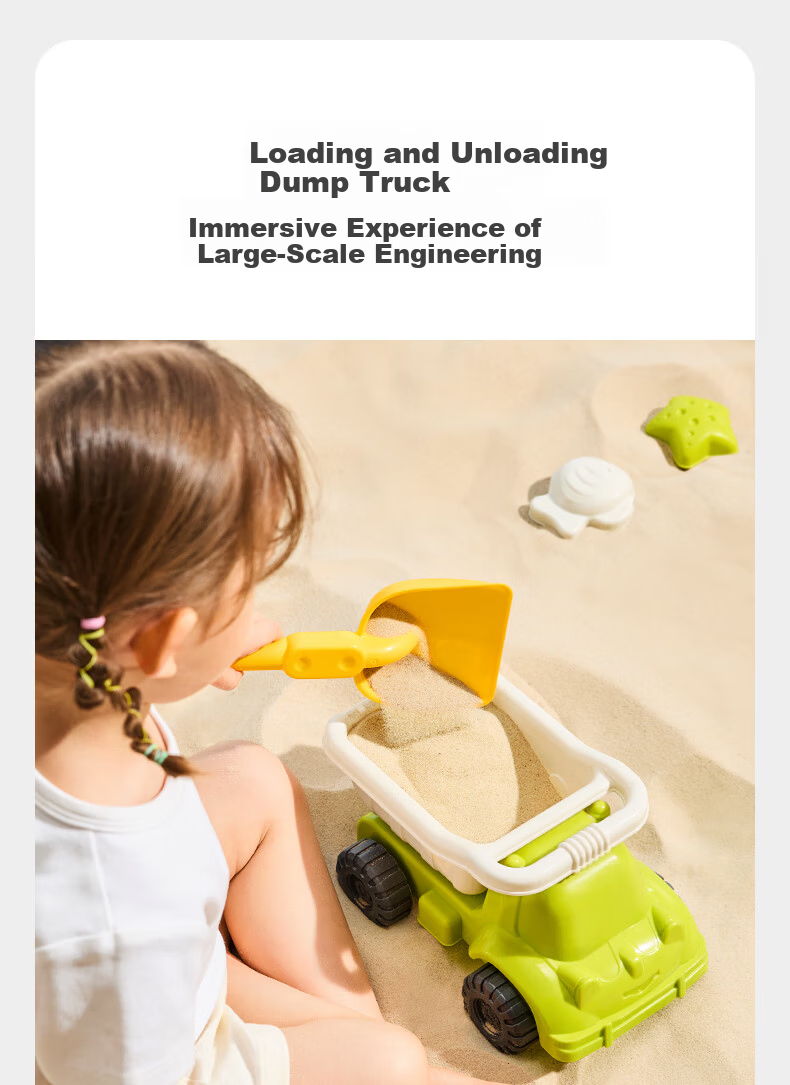 Babycare & BCTOYS Beach Toy Set Sand Shovel Water Play Tools for Kids Ages 3-6 Boys and Girls Birthday Gift - 9 Pieces 8