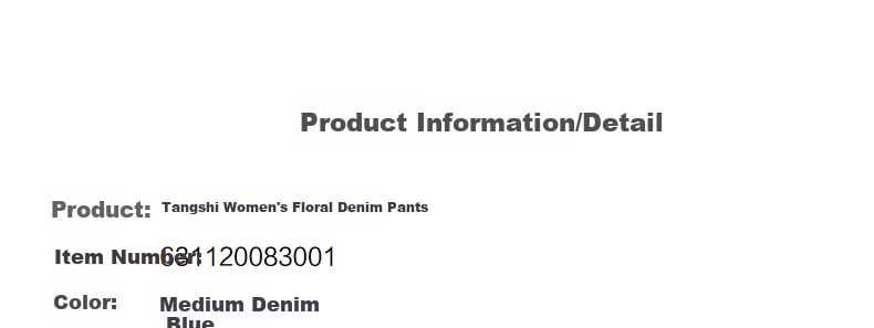 TonLion 2026 Spring Summer Women's Denim Pants Floral Tassel Design Straight Wide-Leg Trousers Fashion Versatile 3