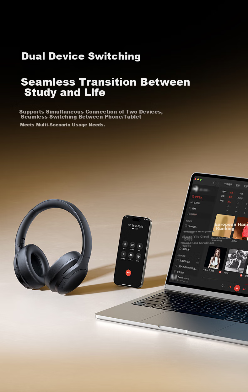 Baseus BH1 Air Retro Headphones, Over-Ear Wireless Bluetooth V6.0, High-Definition Sound Quality, Fashionable Digital Styling, Metal Millennium Y2k, Internet Celebrity Atmosphere 21