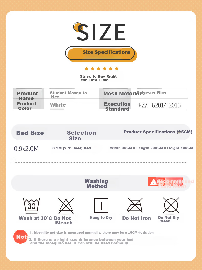 Nanjiren Student Mosquito Net Dormitory Square Top Mosquito Net Single Door 0.9m Bed Anti-Mosquito Net [Suitable for Bunk Beds] 8