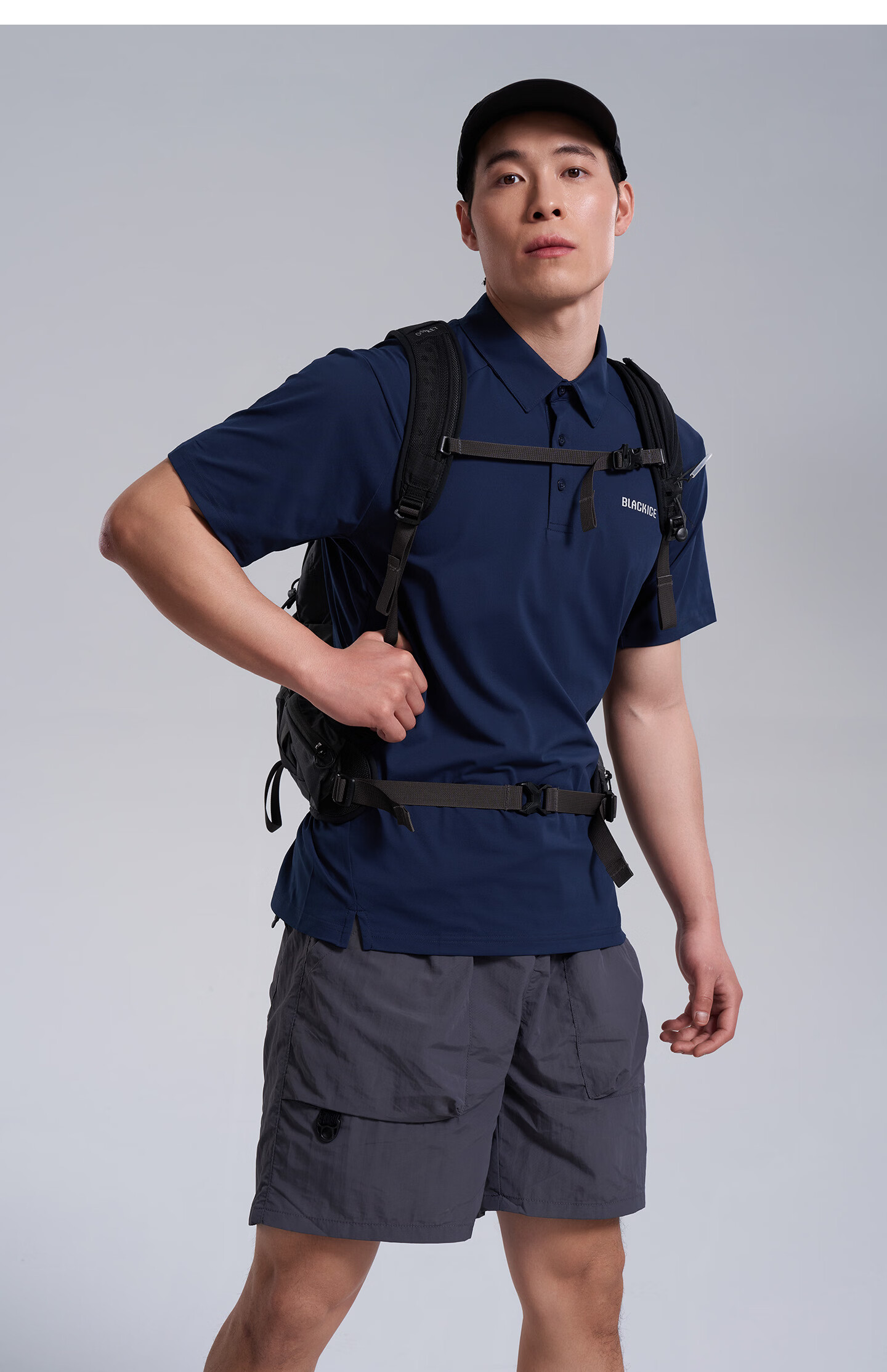 BLACKICE 26 New Outdoor Spring Summer Men's Sun Protection Short Sleeve Antibacterial Polo Shirt Moisture-Wicking Quick-Dry Half Sleeve T-Shirt F1522KH 18