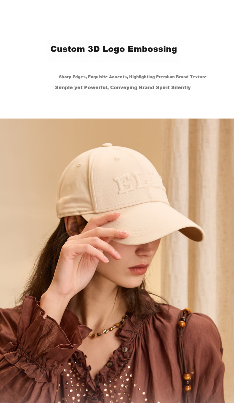 ELLE Baseball Cap for Women, All-Season Sun Protection Hat, Large Circumference High Crown Visibly Small Brim Cap for Men, Gift 7