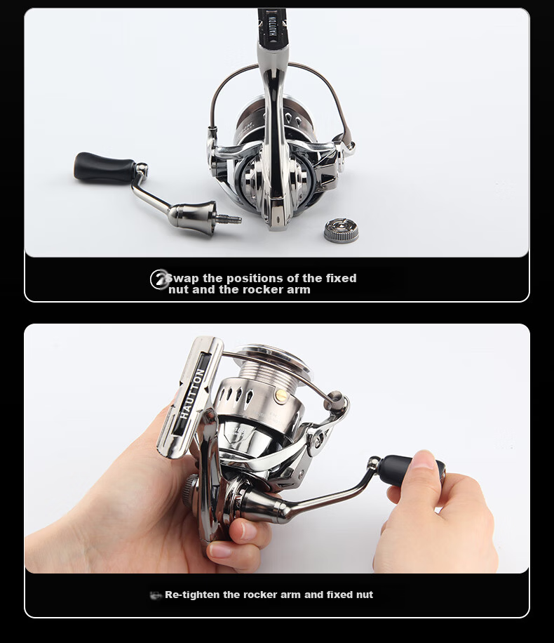 HAUT TON Night Blade Lure Integrated Casting Carbon Lightweight Versatile Long Cast Micro Bait Electroplated Spinning Reel 1500 Series 18