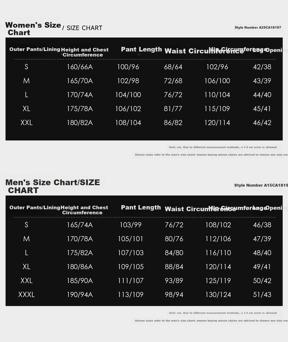 CAMEL Women's 3-in-1 Down Liner Waterproof Breathable Durable Tear-Resistant Hiking Mountaineering Pants Men's 22