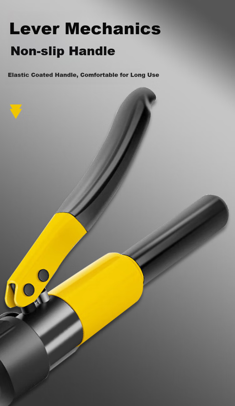 No.1 Factory Manual Hydraulic Crimper YQK-70 Cable Crimping Tool Terminal Crimper Hand Pressing Cable Copper Lug Electrician Special 7