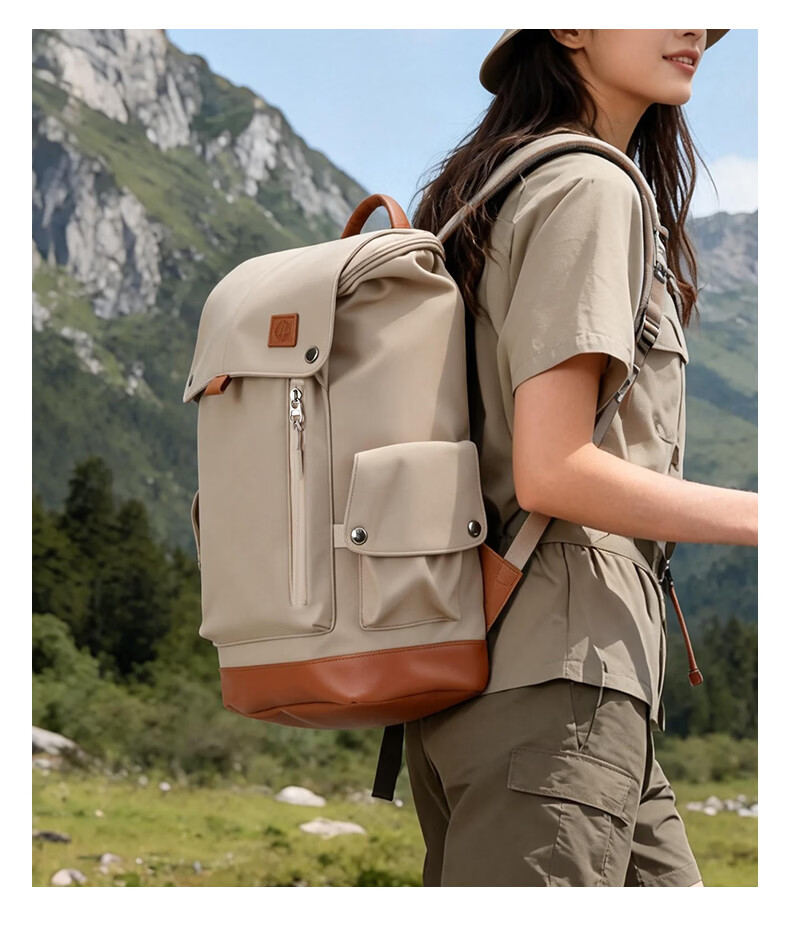 HP 16-inch Laptop Bag Casual Travel Hiking Backpack Large Capacity College School Backpack for Men and Women Dark Green 15